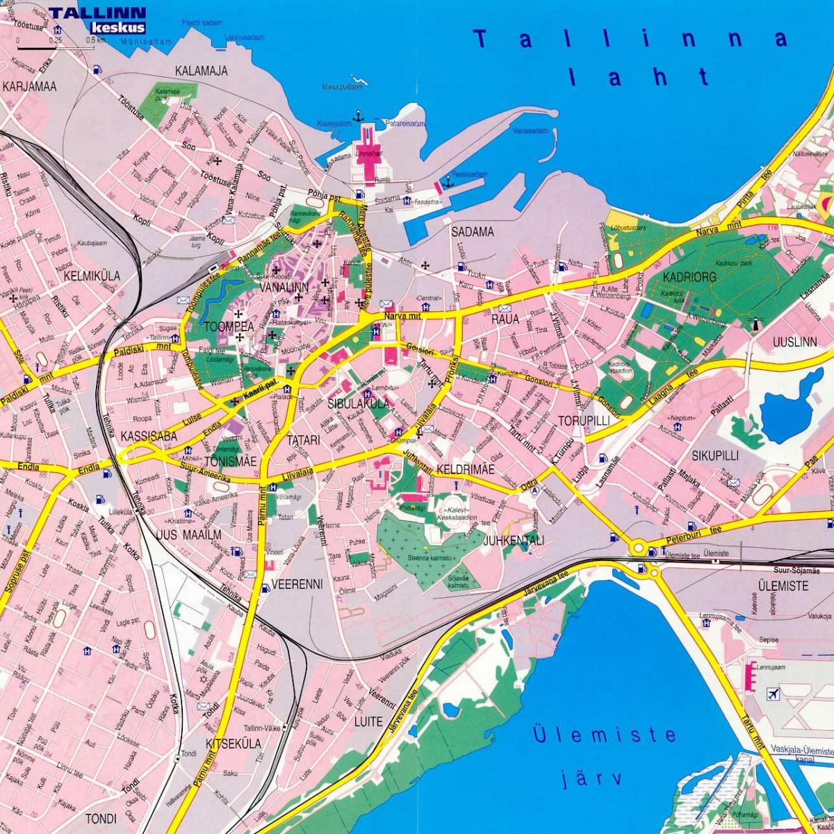 mapa ng tallinn Estonia 